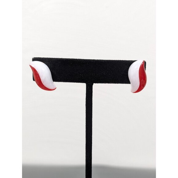 Vintage Avon Summer Brights Convertible Red White Blue Earrings Patriotic - Picture 2 of 9